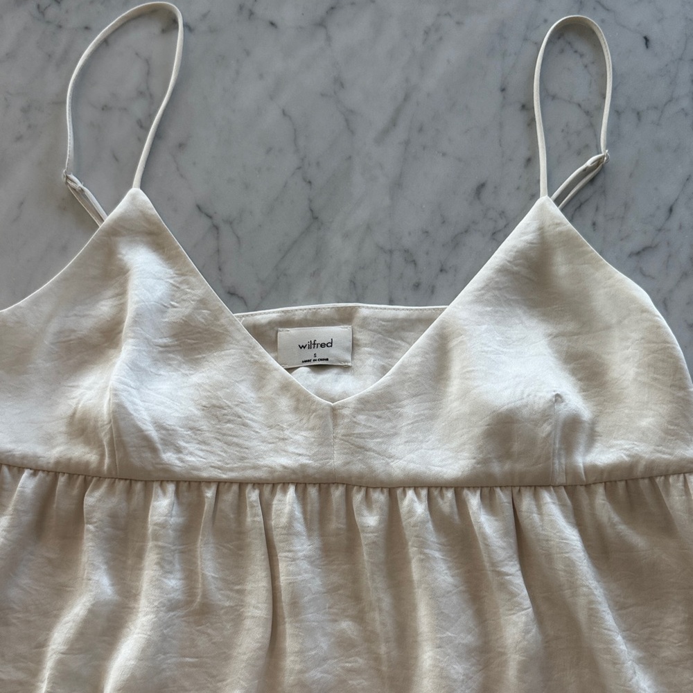 Wilfred Ivory Spaghetti Strap Mini Dress - Picture 9 of 11